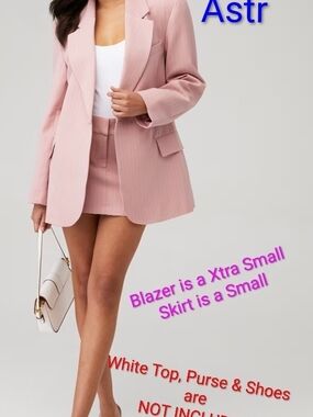 Astr Blush Pink Mini Skirt